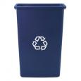 Rubbermaid Slim Jim Blue Logo Waste Receptacle Base, 87ltr.