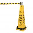 Portable Barricade Multilingual Caution Cone.