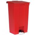 Red Mobile Step-on Container Bin, 87ltr.