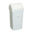 Lucy Swing Top Bin, 50ltr - White.