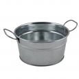 Round Galvanised Steel Tub, 150x80mm.