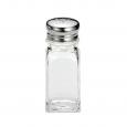 Glass & Chrome Salt & Pepper Shaker, 2oz. (1)