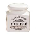 Vintage Home Cream Square Coffee Jar.