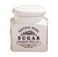 Vintage Home Cream Square Sugar Jar.