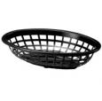 Black Plastic Side Order Basket, 20x14cm.