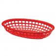 Red Plastic Side Order Basket, 24x15cm.