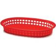 Red Side Order Oval Basket, 26.5x18x4cm.
