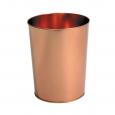 Copper Waste Paper Bin 10".