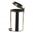 Round Polished Pedal Bin, 12ltr.