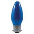 Candle Lamp, BC, 40W, Blue.