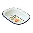 Falcon Rectangular Enamel Pie Dish 22cm