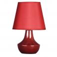 Red Ceramic Table Lamp. (2)