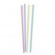 Multi-Coloured Jumbo Straws, 8". (40x250) - (Case of 40)