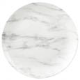 Grey Marble Coupe Plate 10.25". (6)