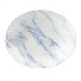 Blue Marble Coupe Plate 10"x8.25". (6)