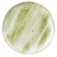 Sepia Wood Oval Coupe Plate 6.5". (6)