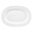 Churchill White Bamboo Rimmed Oval Dish 11"/280mm (6)