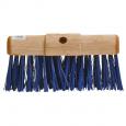 Blue Two Holes Saddled Stock Broom 13&quot; With Handle.