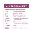 Allergy Removable Food Labels. (500)