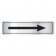 Silver & Black Arrow Door Sign.