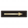 Black & Gold Arrow Door Sign.