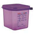 Araven Purple Airtight Allergen Gastronorm Container 1/6GN 2.6ltr