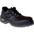 JET Split Leather Black Safety Shoes Size 5