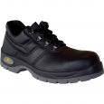 JET Split Leather Black Safety Shoes Size 6