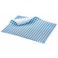 Greaseproof Paper Gingham Print Blue 25x20cm