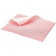 Greaseproof Paper Gingham Print Red 25x20cm