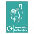 Bottles & Jars Recycling Sticker Recycling Sticker