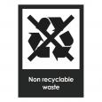 Non Recyclable Waste Recycling Sticker