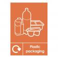 Plastic Packaging Recycling Sticker