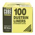 Le Cube Heavy Dustbin Liners 80ltr (100)