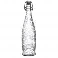 Clear Clip Lid Glacier Bottle 1ltr. (6) - (Case of 6)