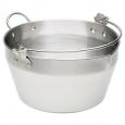 Handled Stainless Steel Maslin Pan 9ltr