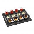 Handled Slate Tray 16 Piece Appetiser Set.