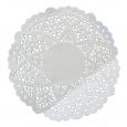 Round White Star Patterned Doyley 110mm. (2000)