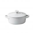 Mininova White Casserole Dish & Lid 5".