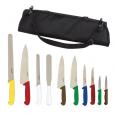 Genware Colour Coded Knife Set - 10 Genware Chef Knives & Case