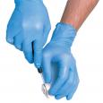 Blue Disposable Nitrile Gloves Powder Free (M) (100)