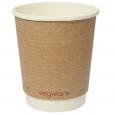 Compostable Double Wall Kraft Hot Cup 8oz. (500)