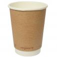 Compostable Double Wall Kraft Hot Cup 12oz. (500)