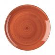 Churchill Stonecast Spiced Orange Coupe Plate 12.75&quot;. (6)