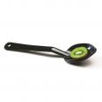 Black Polycarb Buffet Solid Spoon 11&quot;.
