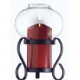Candola Rustica Red Candle Lamp, 18cm.