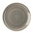 Churchill Stonecast Peppercorn Grey Coupe Plate 12.75&quot;. (6)