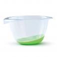 Lime Green & Clear Plastic Mixing Bowl 2ltr.