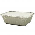 Foil Takeaway Container & lid 100x125mm. (12x46) - (Case of 12)