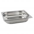 Perforated Stainless Steel Gastronorm Pan &#189; 65mm.
